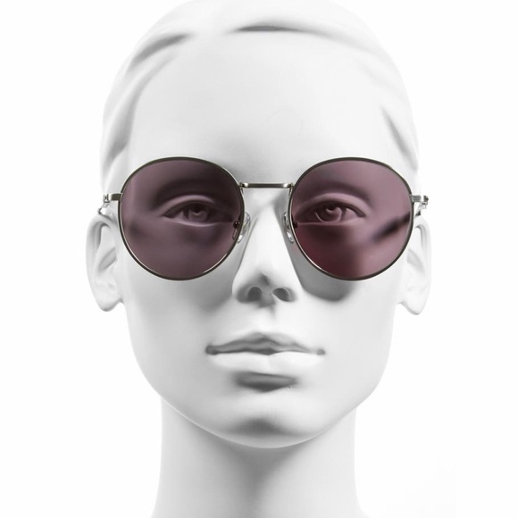 Wildfox Sunglasses: Dakota Deluxe (Antique Silver/Black) Blue Lenses New in Box - Picture 5 of 9